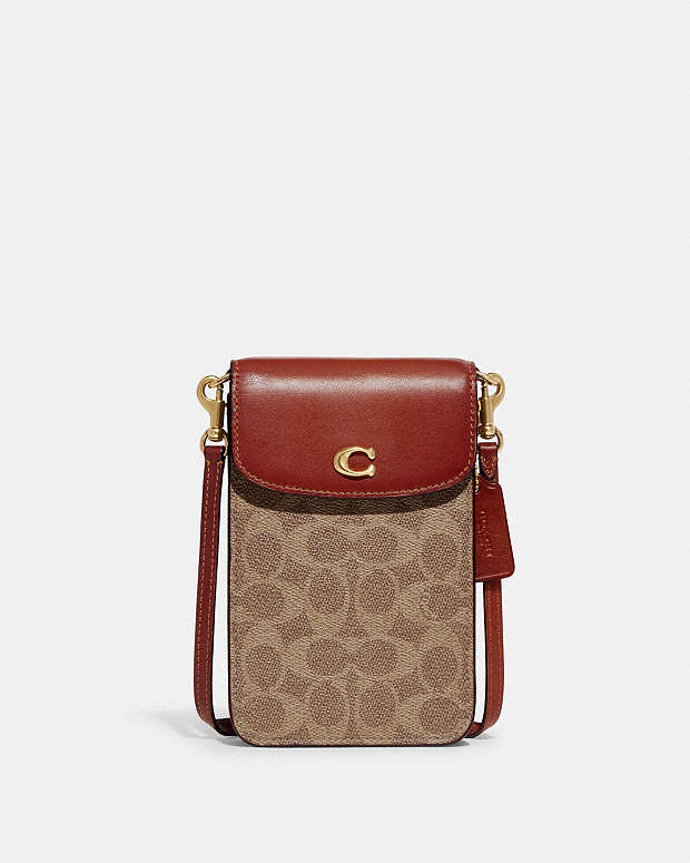 公式】COACH – コーチ | フォーン クロスボディ・シグネチャー キャンバス