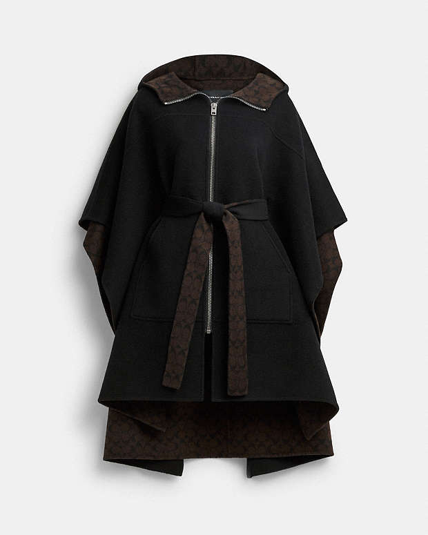 公式】COACH – コーチ | ダブル フェイス ケープ