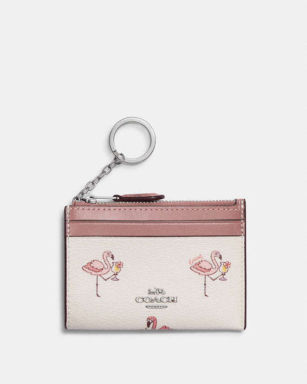 公式】コーチアウトレット | ミニ スキニー ID ケース・フラミンゴ