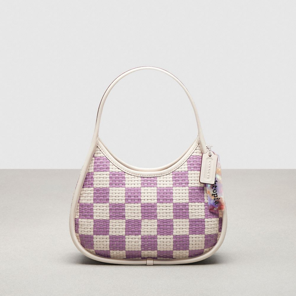 Ergo Bag With Woven Checkerboard In Repurposed Leather | Coachtopia ™