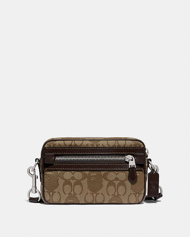 COACH® GB | Bape X Coach Academy Crossbody In Signature Jacquard