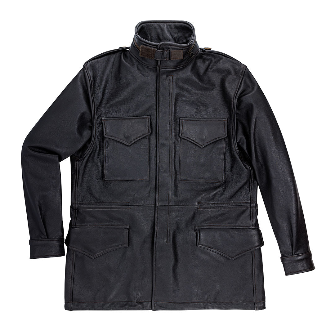 M65 Leather Field Jacket - Brown | Proudly Made in USA