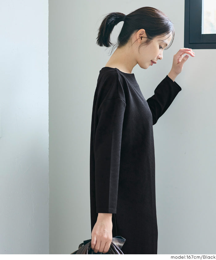 エンボスドルマンスリーブワンピース レディース メール便不可 – coca