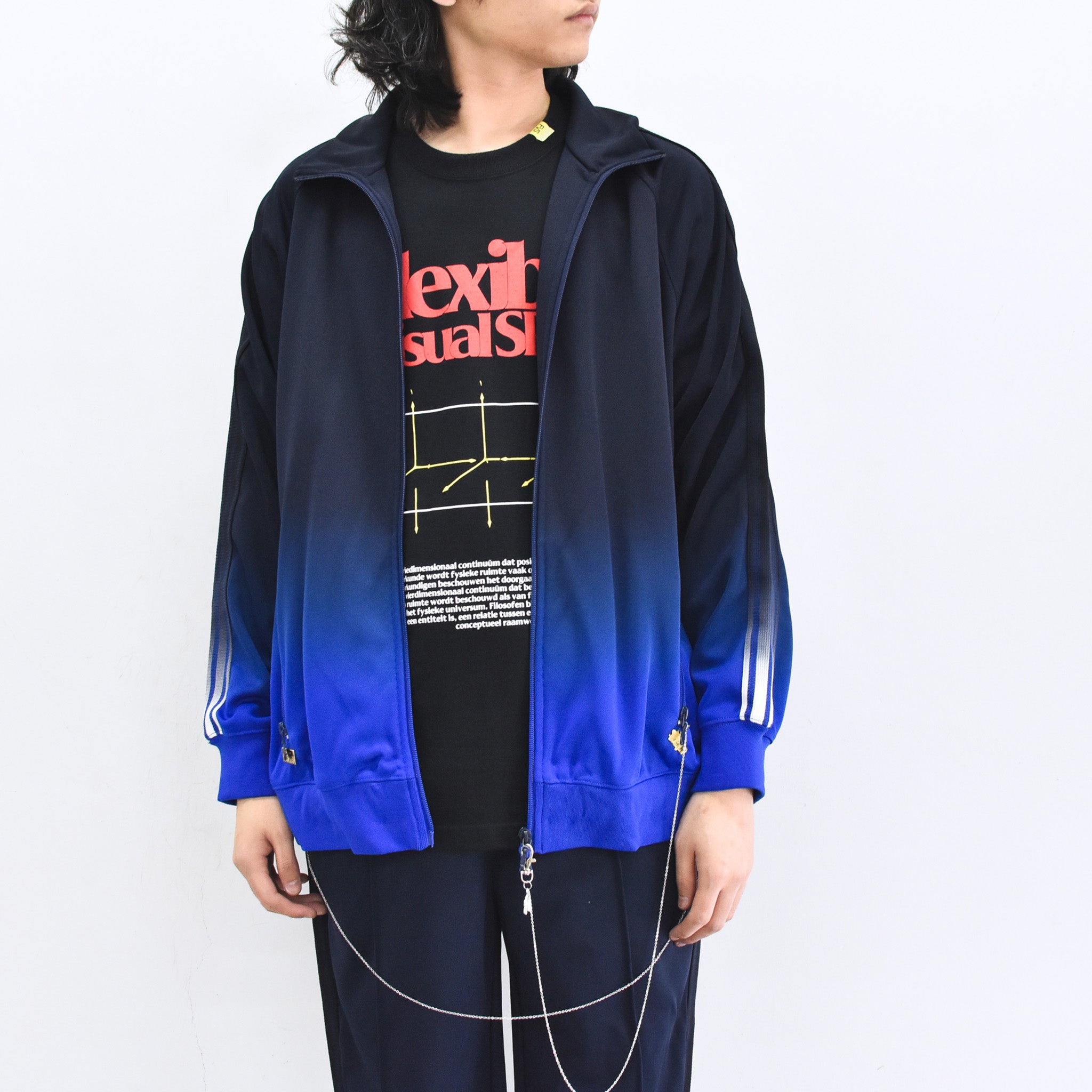 BODYSONG. / GRADIENT DYED TRACK JACKET 03 - BLUE – COFFIN