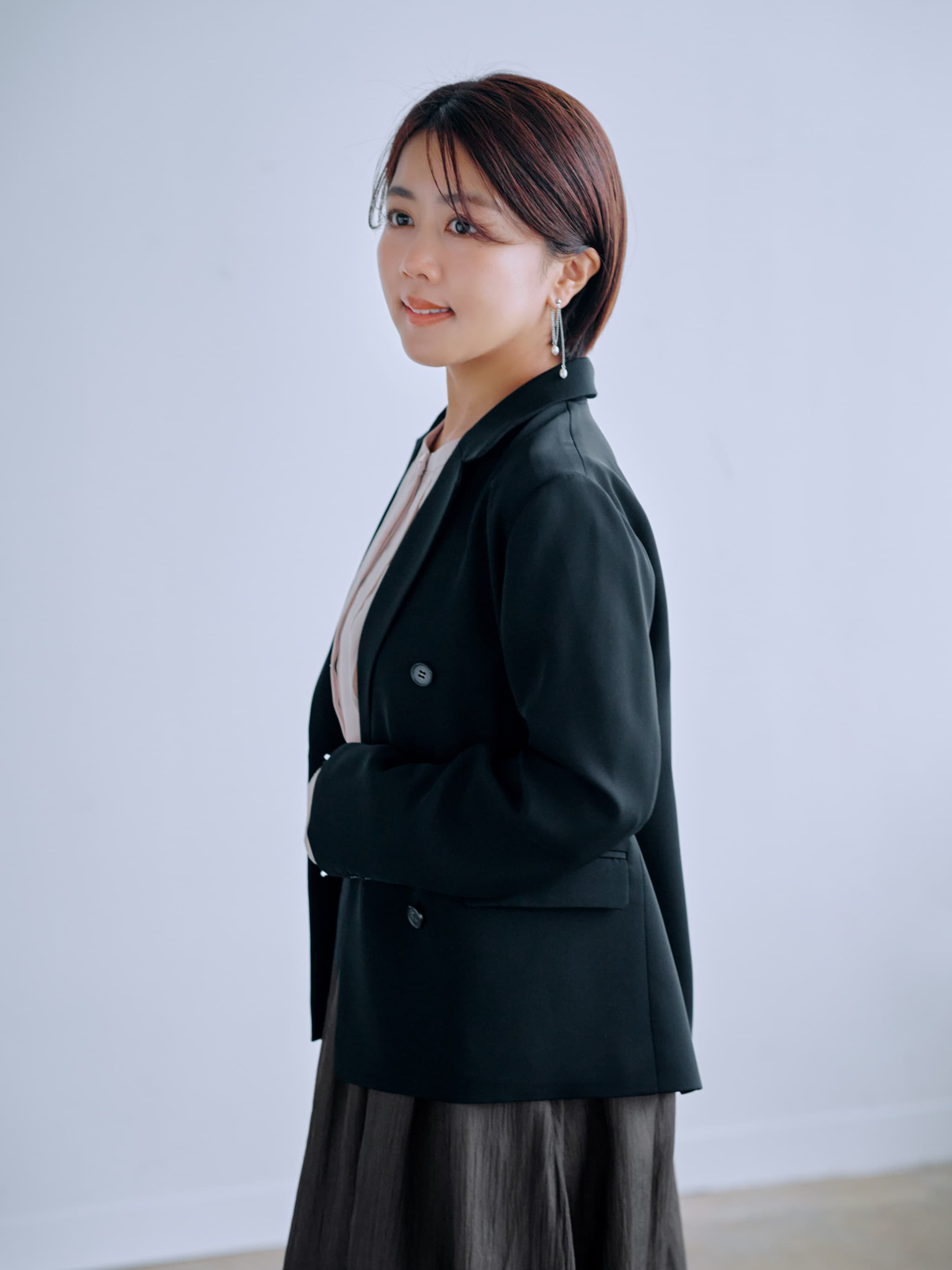 ソフトドビーダブルジャケット | 小柄・低身長女性向けファッション