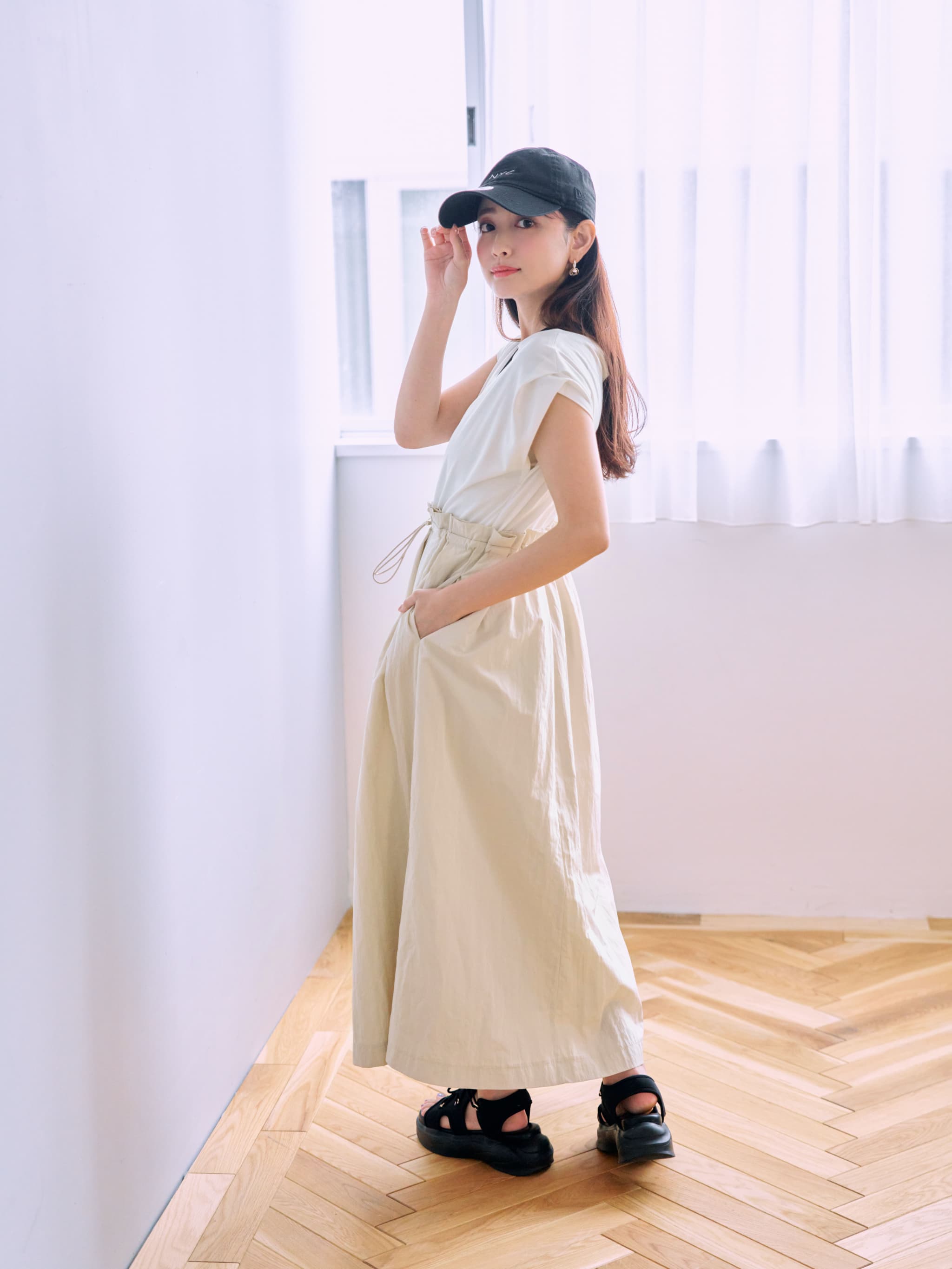 ドロストドッキングワンピース-short & regular | 小柄・低身長女性