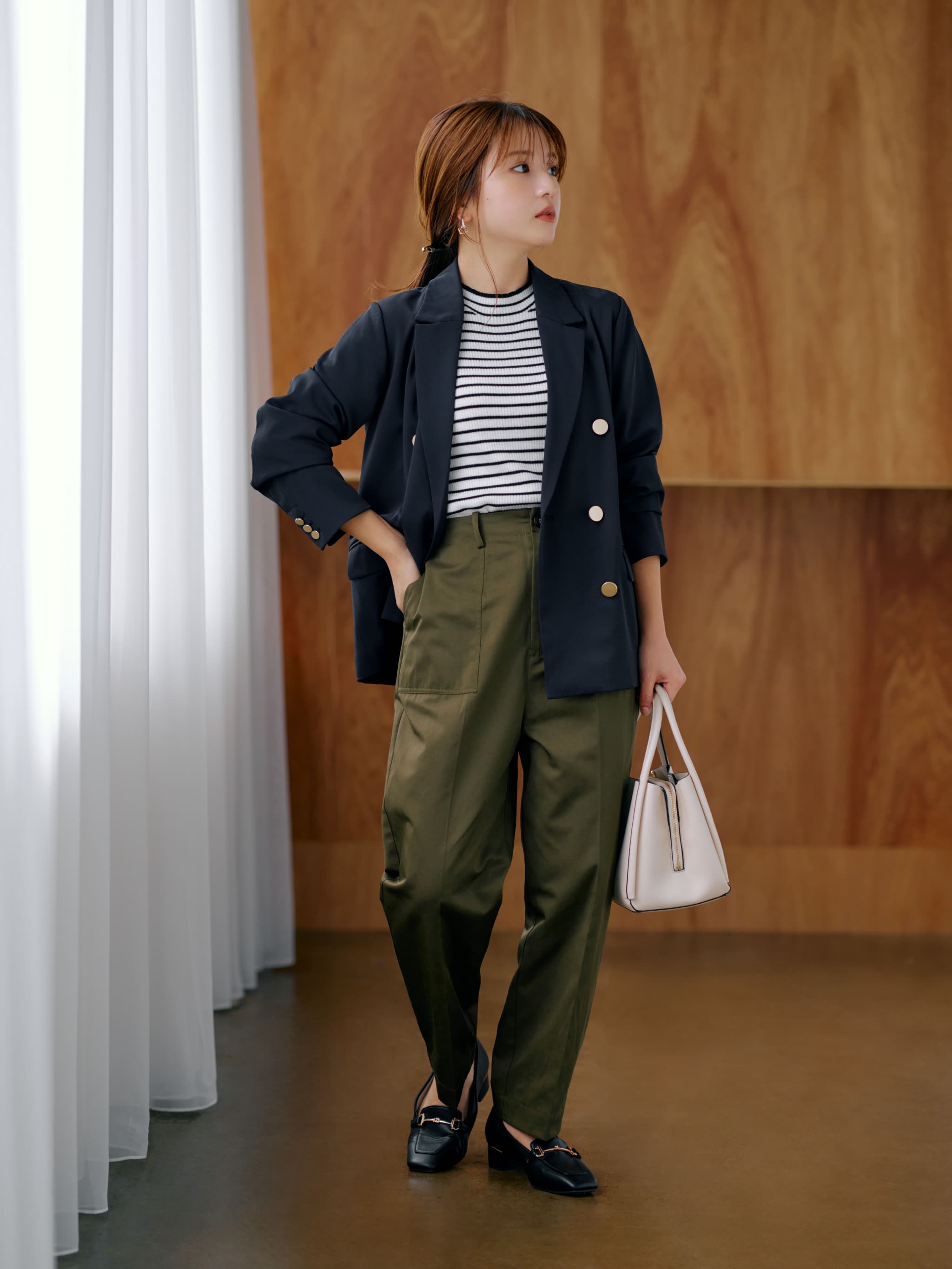 バックルデザインベイカーパンツ-short & regular | 小柄・低身長女性