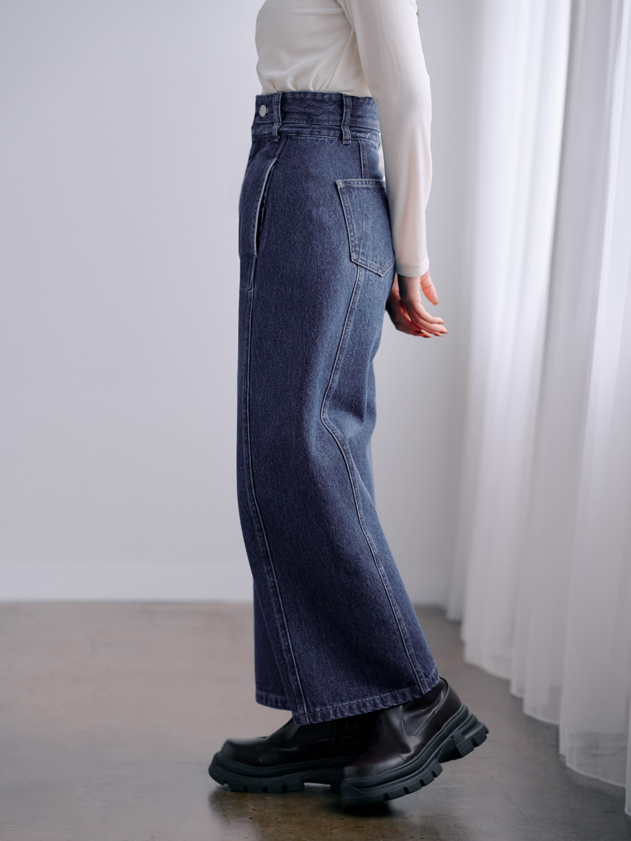 ダブルウエストシームデニム-short & regular | 小柄・低身長女性向け