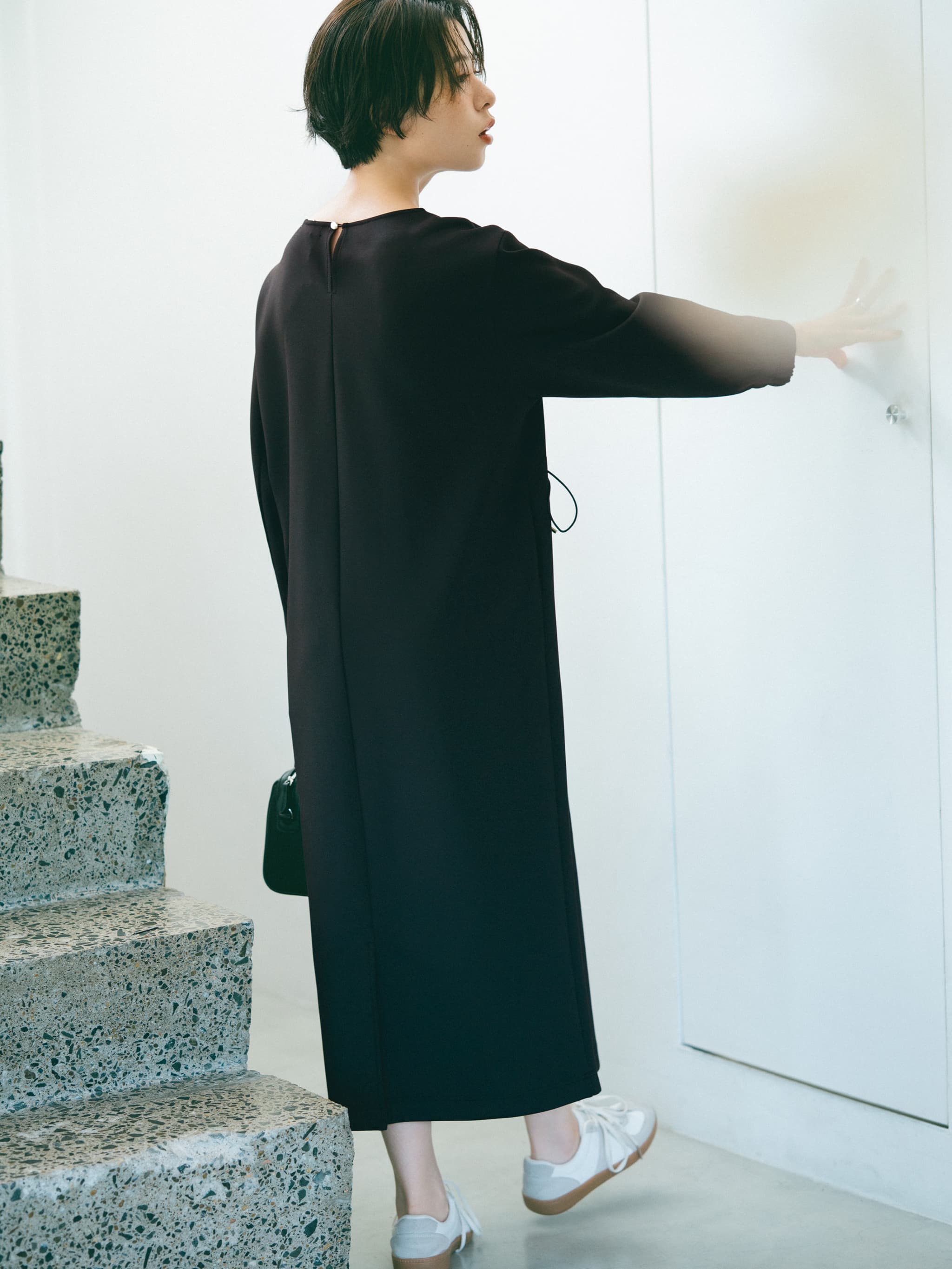 ドロストデザインダンボールワンピース-short & regular | 小柄・低