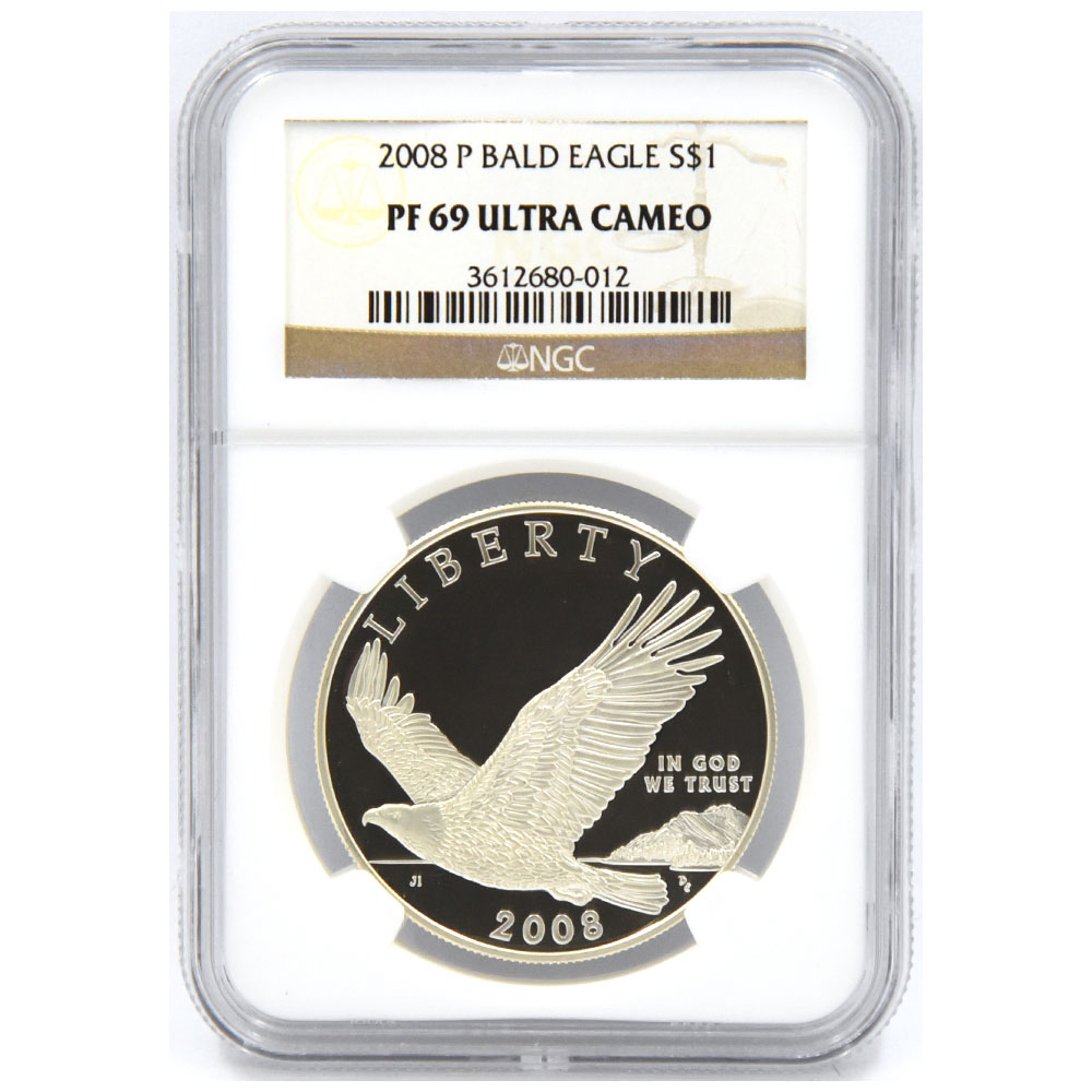 アメリカ 2008 1ドル 銀貨 NGC PF 69 ULTRA CAMEO ハクトウワシ 3612680012