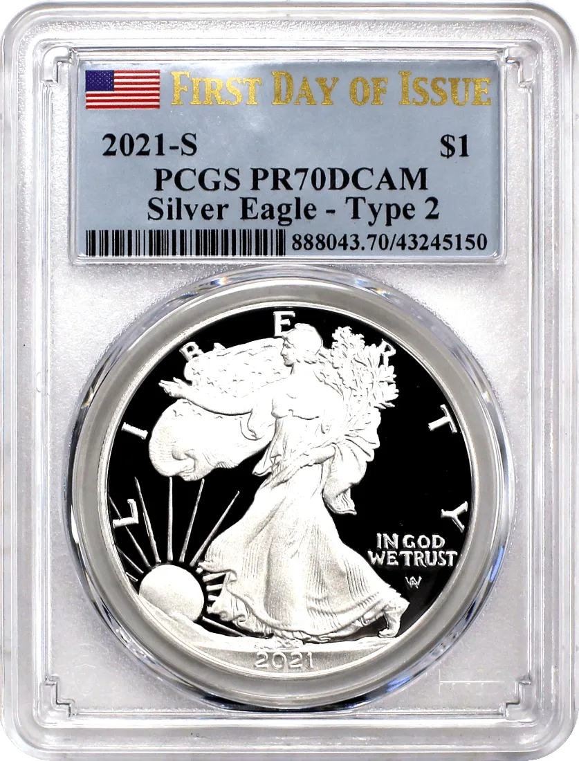 希少！イーグル銀貨 トランプ大統領 2020-W PCGS PR70DCAM