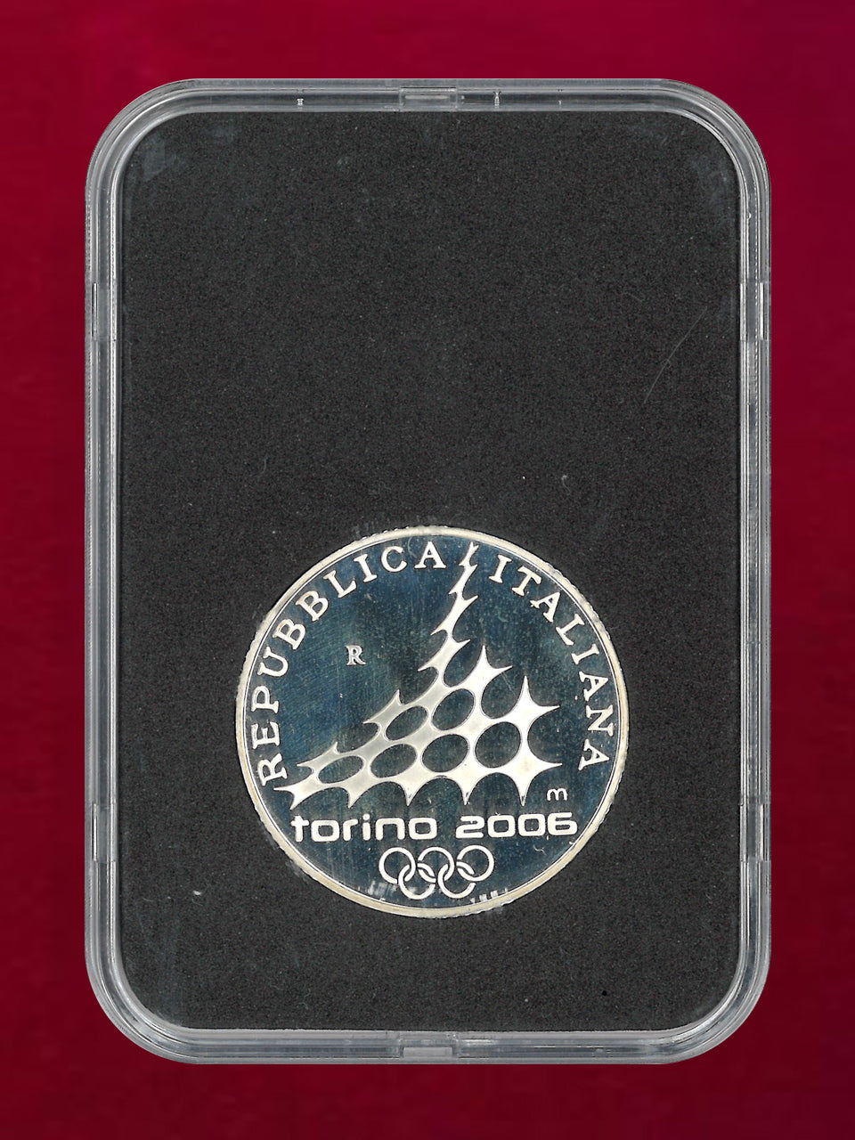 イタリア】2006年トリノオリンピック記念 10ユーロ 銀貨 スピード