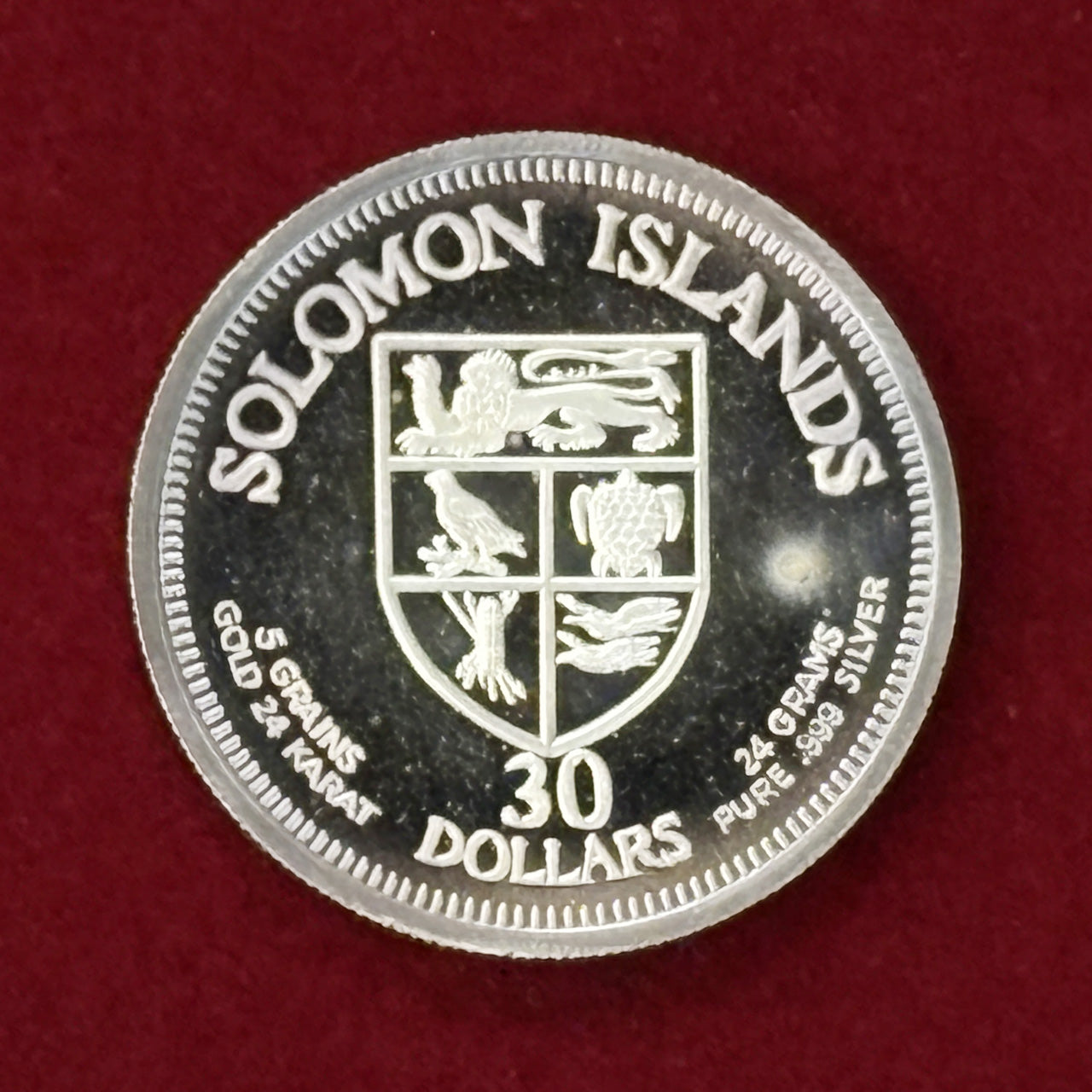 ソロモン諸島】30ドル 銀貨 プルーフ 1975［B-0000296］ – ワールド