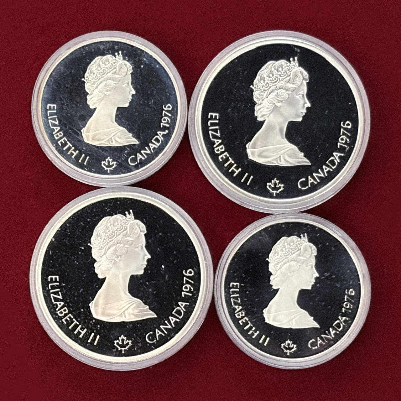 カナダ】モントリオールオリンピック記念 プルーフセット 4枚組 1976