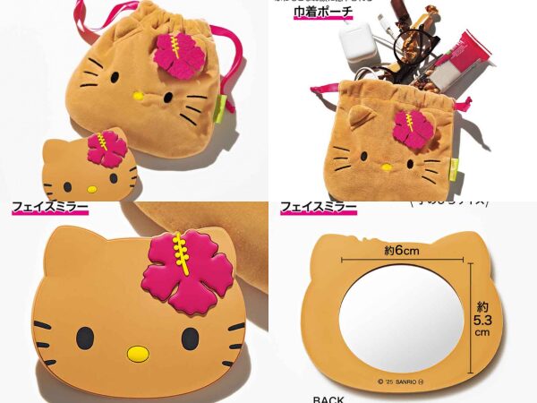 sweet9月号増刊号✨予約！どこで売ってる？「日焼けキティ 巾着ポーチ
