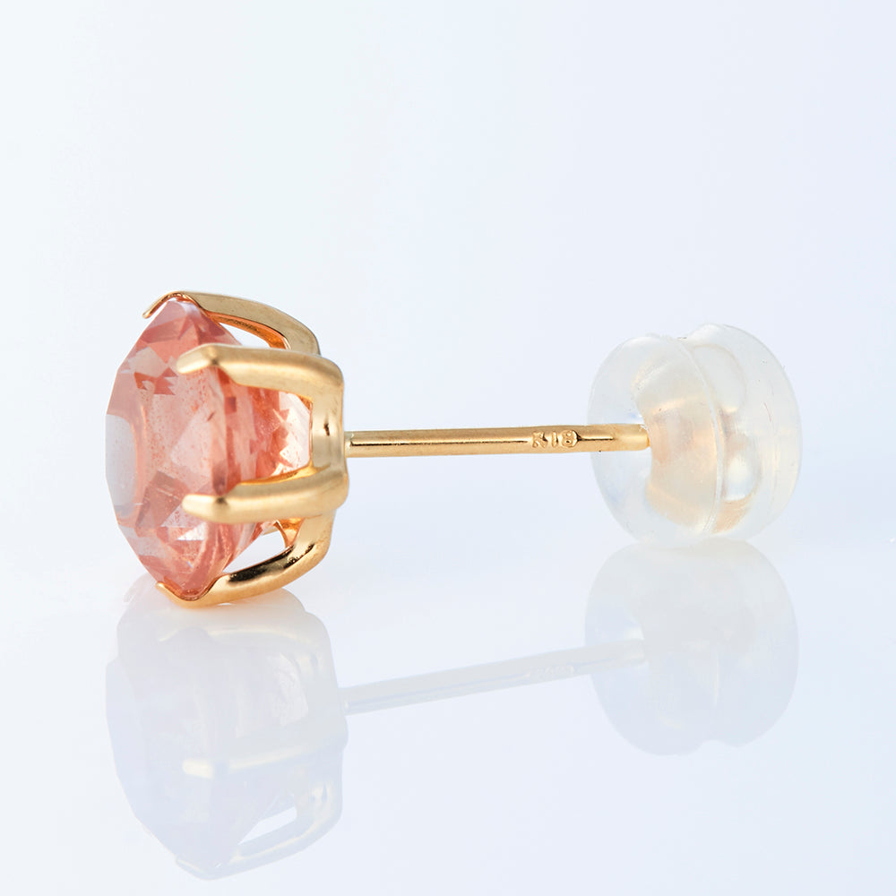 K18YG オレゴンサンストーン 1粒ポストピアス – COLETTE GIFT