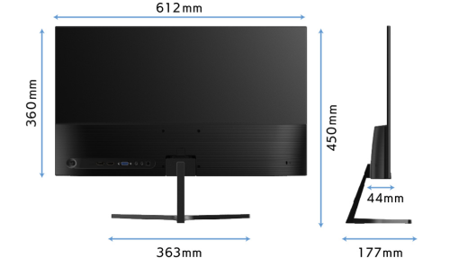 超薄型ベゼルレス液晶モニター3機種を、ジェネリック家電ブランド