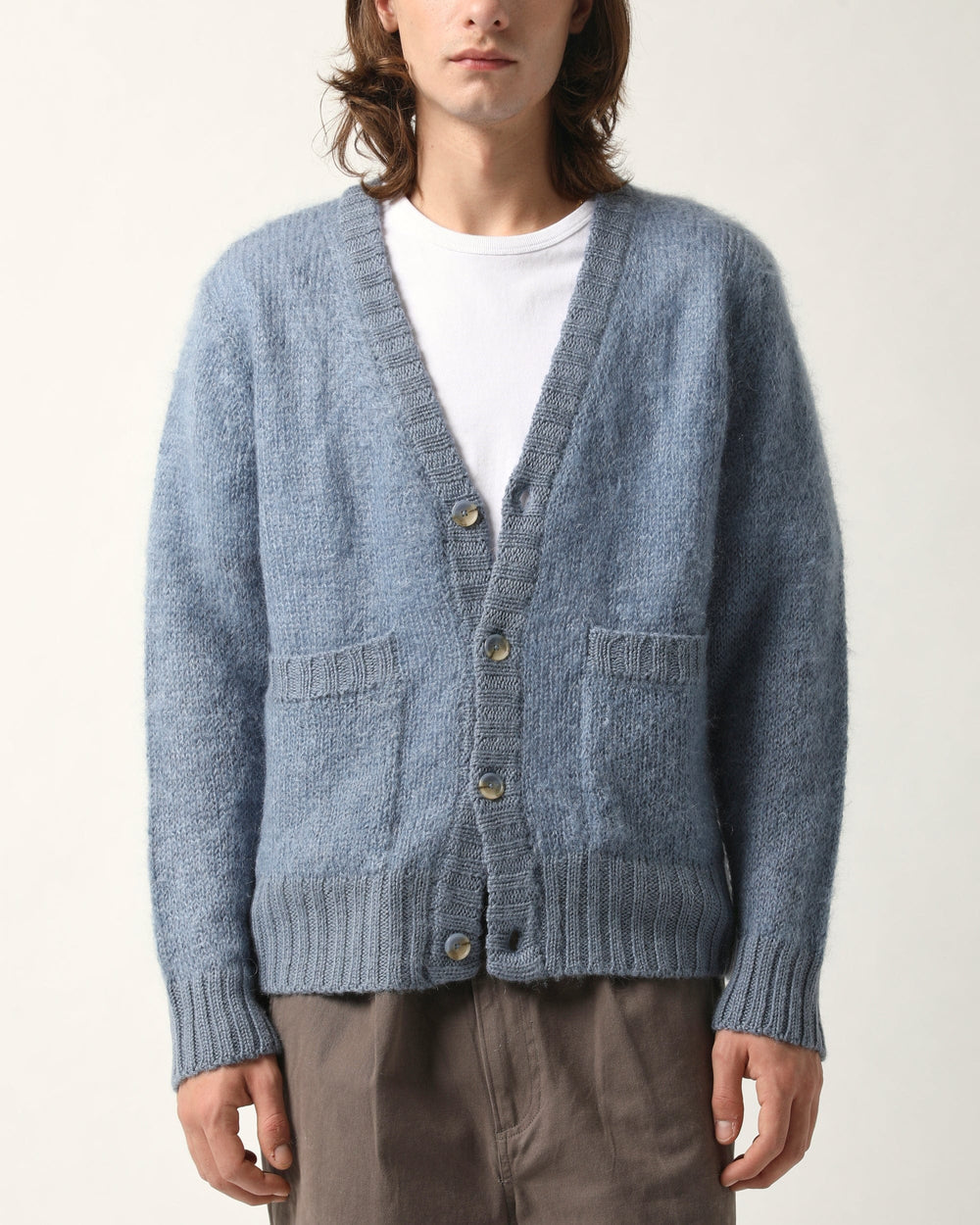 Mohair Cardigan - Blue – Corridor