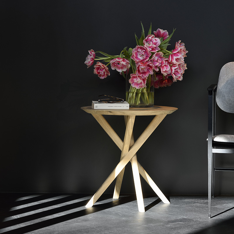 ETHNICRAFT（エスニクラフト）オーク ミカド サイドテーブル｜サイド