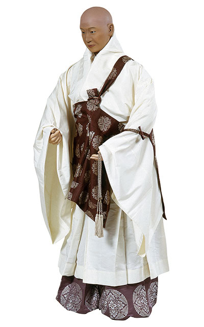 僧侶鈍（純）色五條袈裟姿 | 日本服飾史