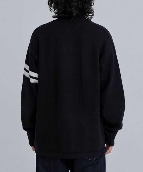 SKOOKUM×coen別注レタードカーディガン（WEB限定サイズ）