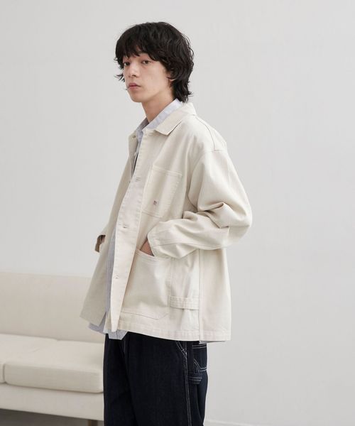 SMITH'S（スミス）別注カバーオールジャケット（オフホワイト／ブラック）