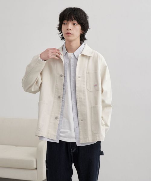 SMITH'S（スミス）別注カバーオールジャケット（オフホワイト／ブラック）