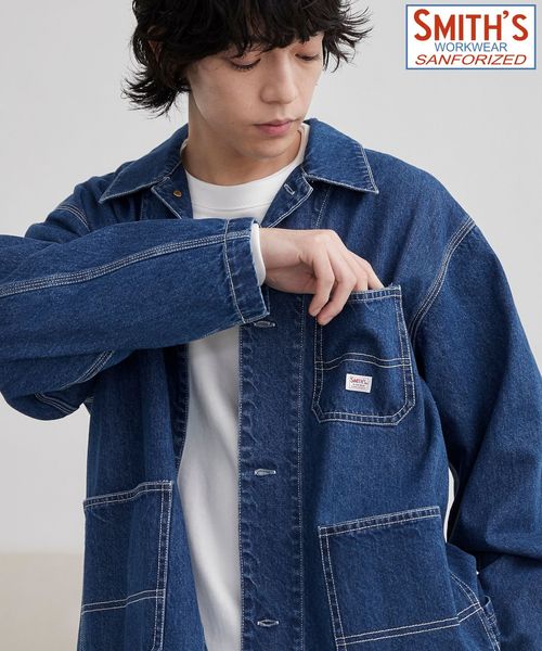 SMITH'S（スミス）別注デニムカバーオールジャケット（コバルト