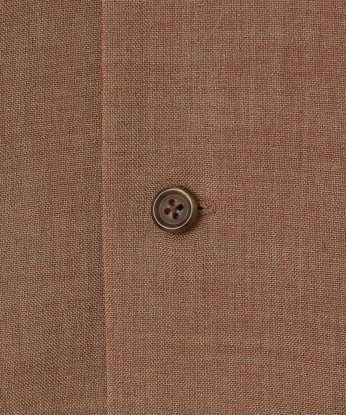 リネンライクオープンカラーシャツ