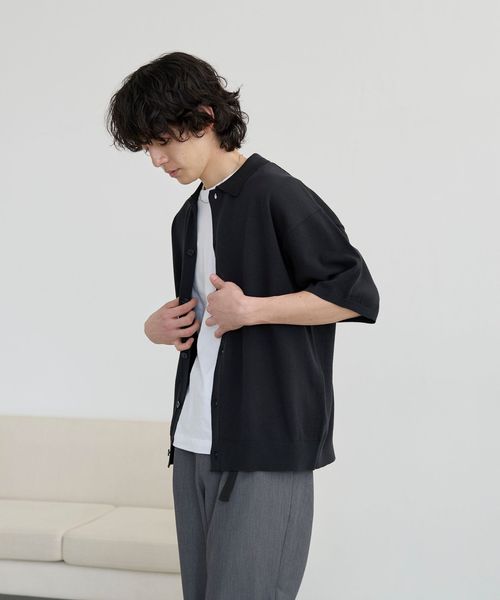 サラコニットポロカーディガン ー 洗濯機洗い/釣り干し可ー