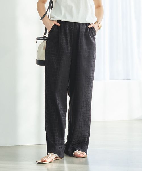 ジャカードサテンパンツ