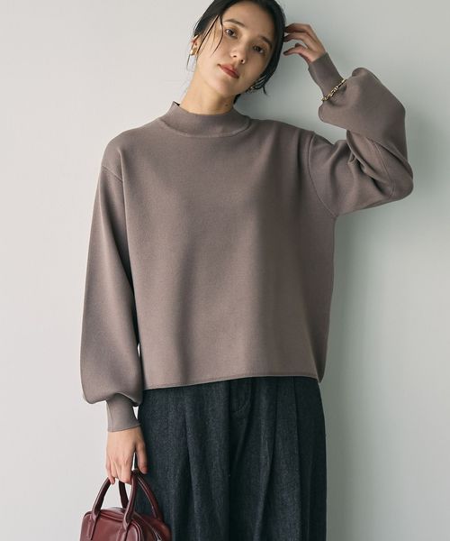 WEB限定】ミラノリブハイネックニット
