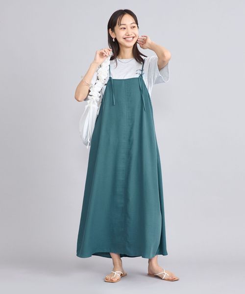 ポリツイル2wayキャミワンピース