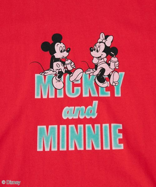 MICKEY(ミッキー) / 別注】ミッキー＆ミニー / コンパクトプリントTシャツ