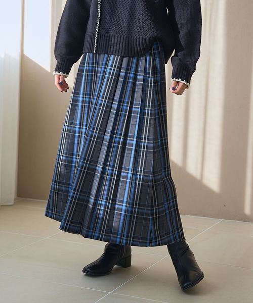 昨年大人気】TRチェックプリーツスカート