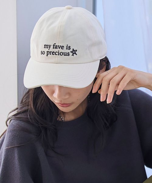 推しカラー刺繍キャップ