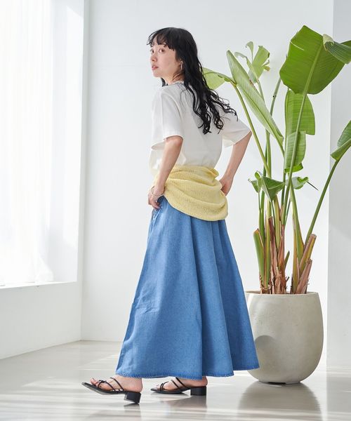 WEB限定】Dickies（ディッキーズ）イージーフレアスカート（デニム）