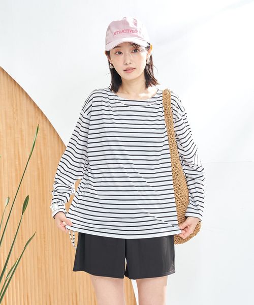 5点セット】ボーダープルオーバー スイムウェア