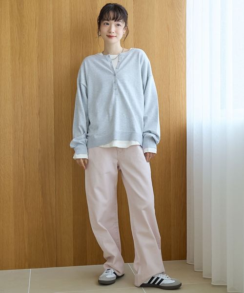 セットアイテム】2wayヘンリーネックニットセット