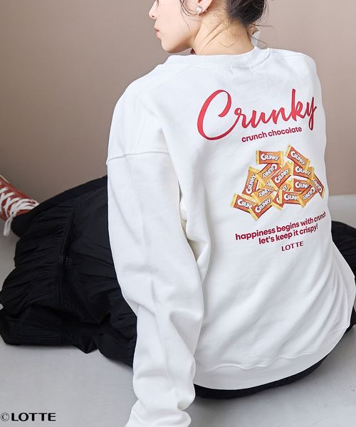 CRUNKY（クランキー）/別注】アソートロゴ裏毛スウェット