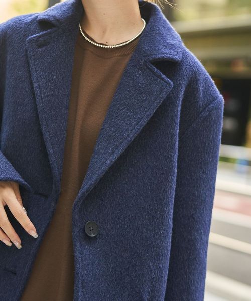 RONEL】シャギージャケットコート