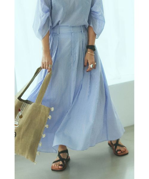 大草直子さんコラボ】AMARC(アマーク) タックフレアスカート