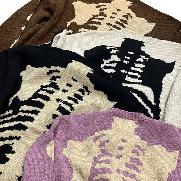 KAPITAL 5G Wool BONE Crew Sweater [ EK-1537KNA ] – cotwohk