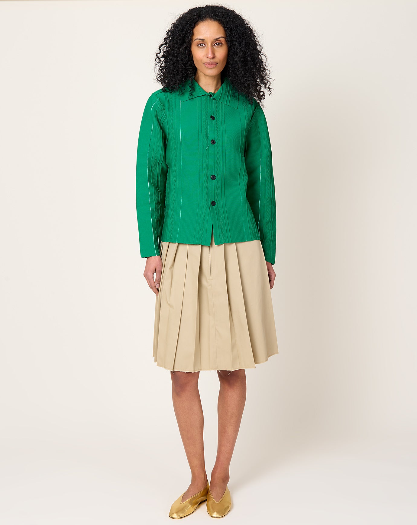 Cardigan in Green | Camiel Fortgens | Covet + Lou | Covet + Lou