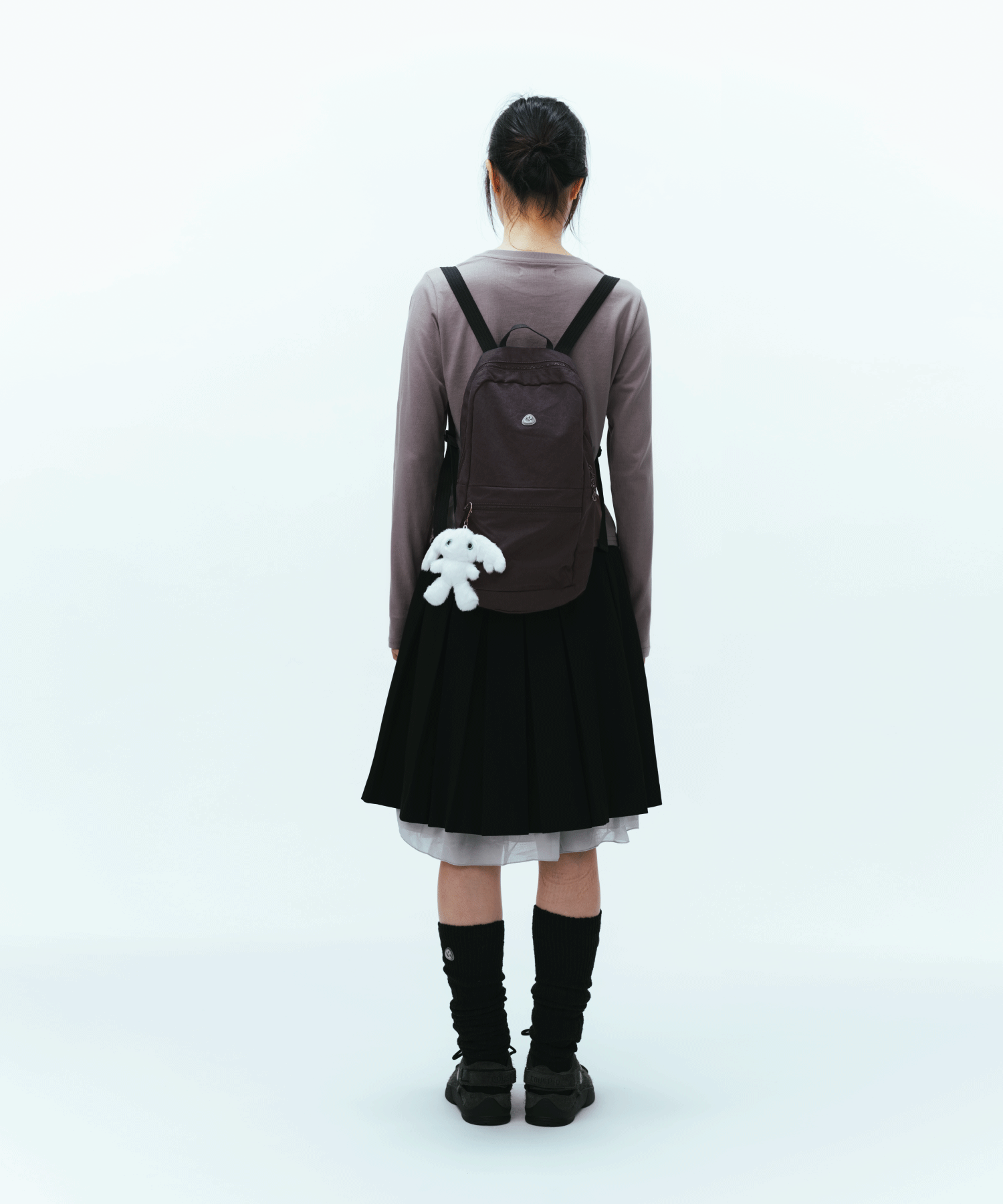 MUSINSA公式 | COYSEIO DOUBLE WAISTED PLEATS SKIRT BLACK