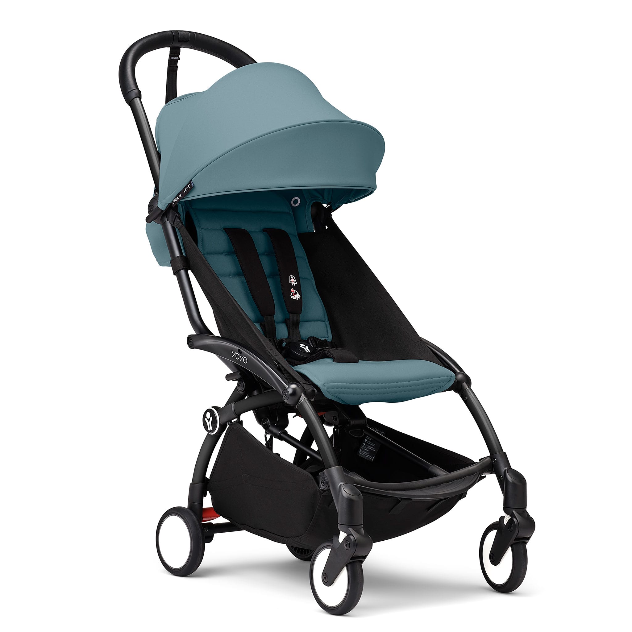 YOYO³ Stroller Complete - Black / Aqua – CLÉMENT