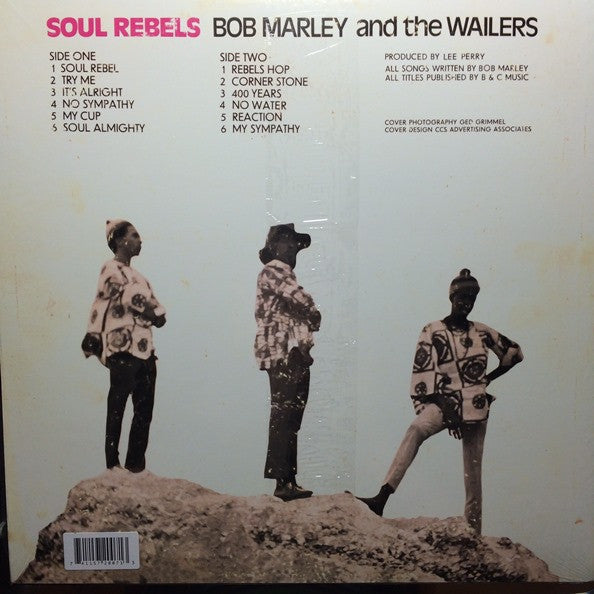 洋楽 BOB MARLEY SOUL REBELS Jamaica press LP Bob Marley & The