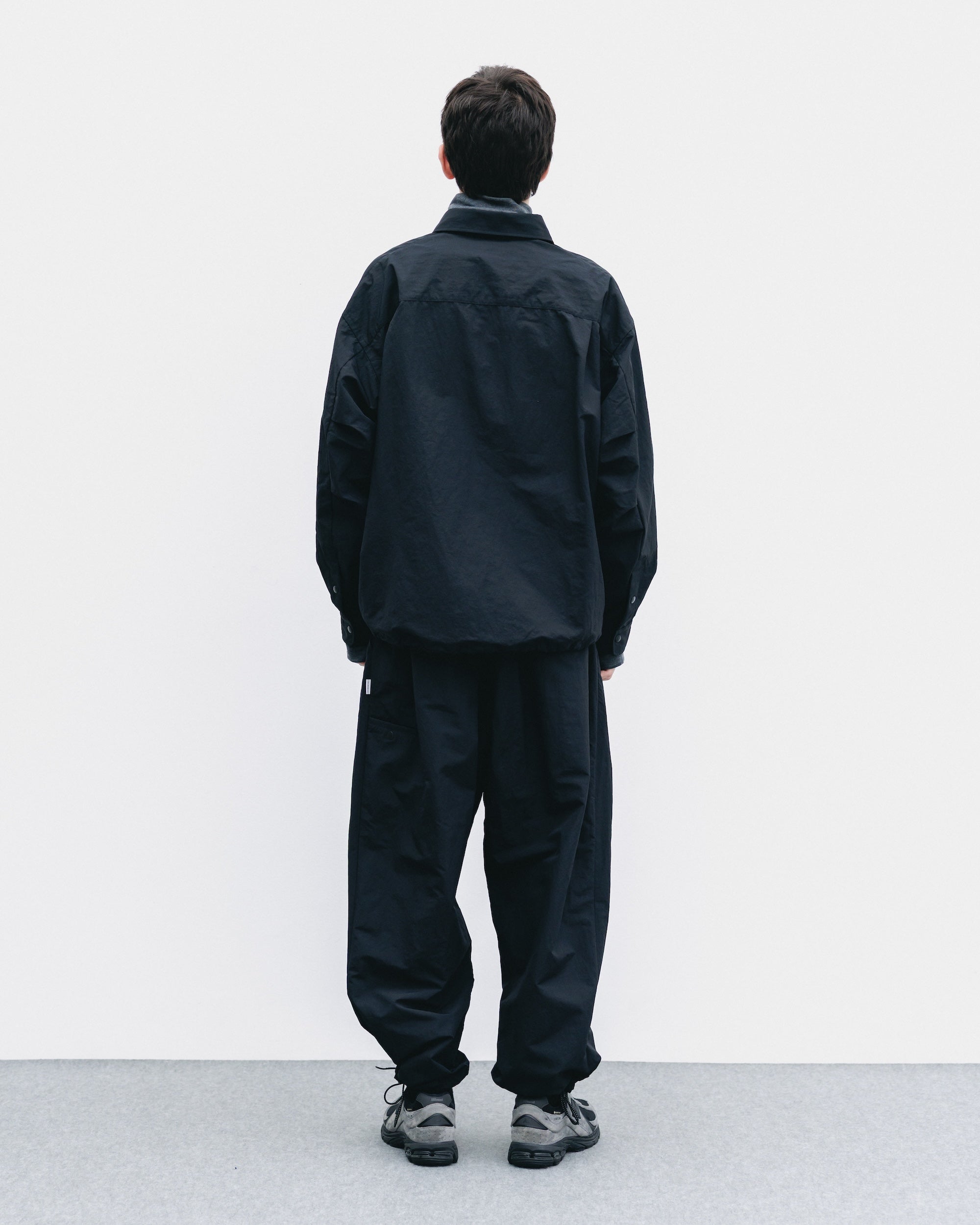 ACTIVE CITY UNIFORM WIDE TAPERED PANTS (BLACK)