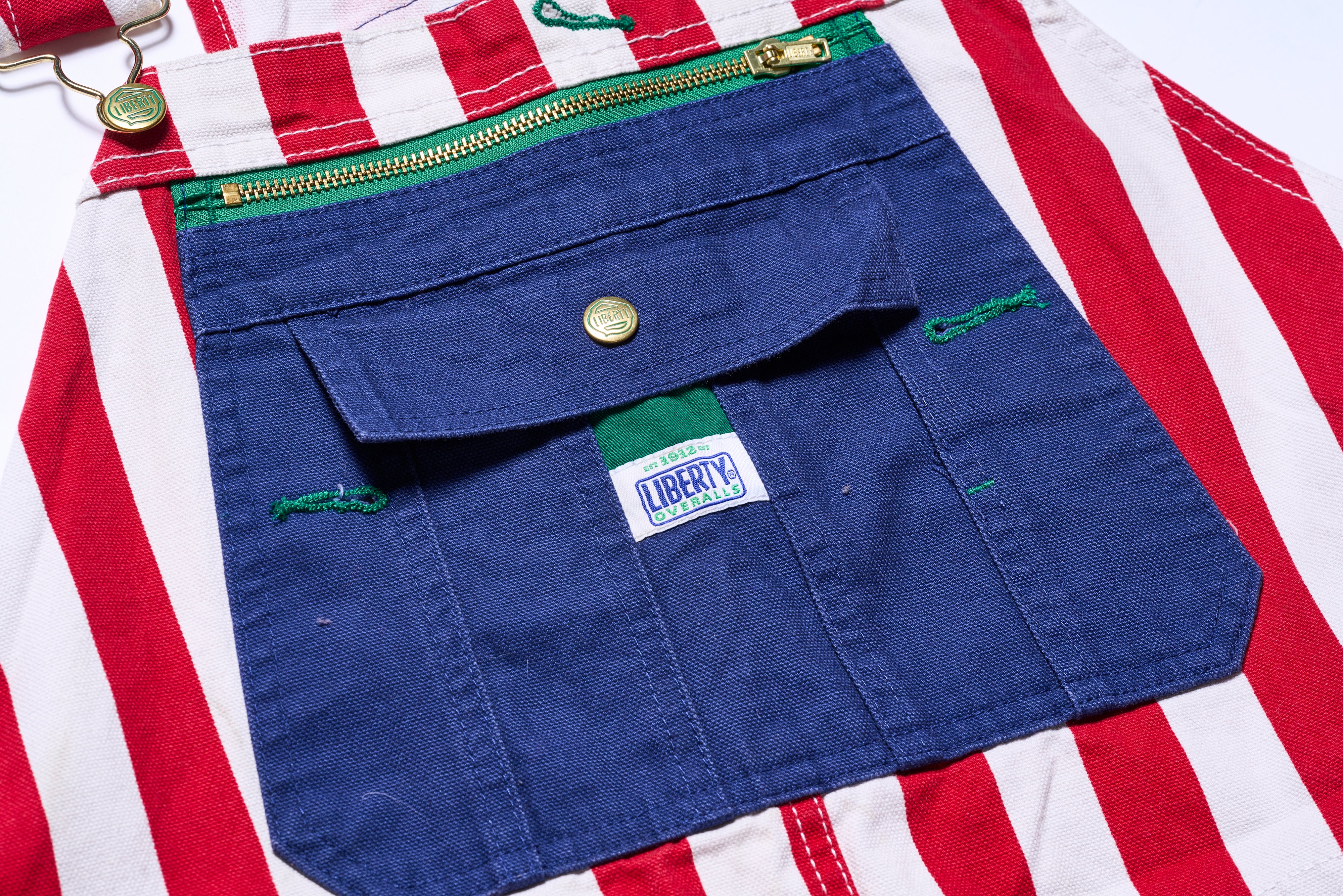 LIBERTY OVERALLS ストライプ・ビブオーバーオール
