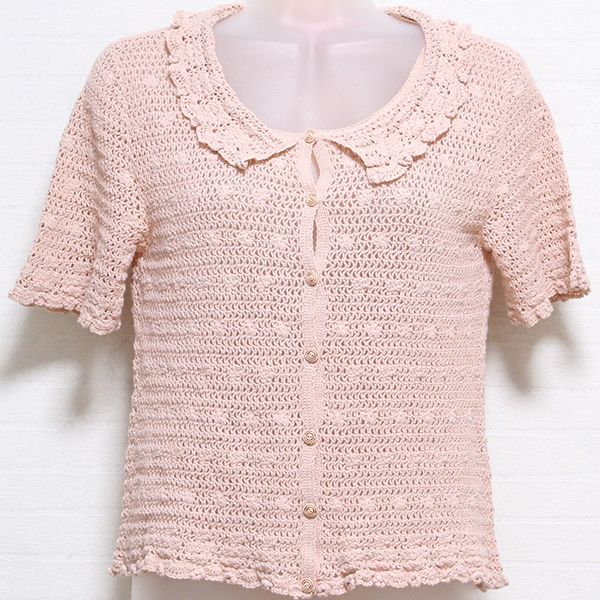 ピンクレース編みカーディガン - ピンクハウス通販｜リサイクル